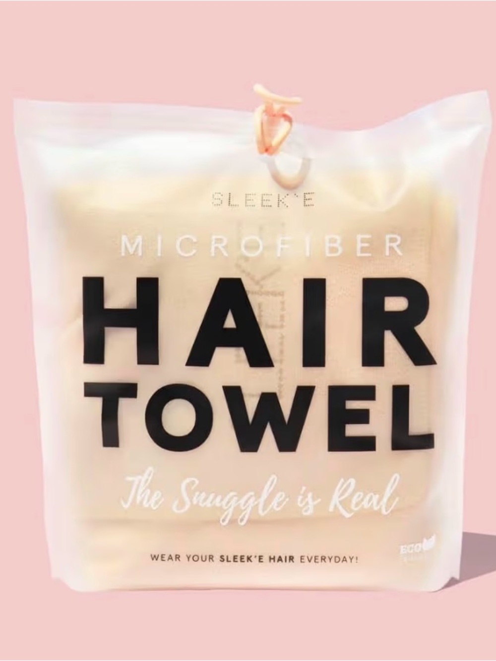 ⭐️NWT⭐️ Sleeke Microfiber Hair Towel, Cream